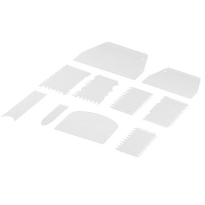 Greensen 10pcsset Plastic Baking Edge Dough Scraper Cutter Pastry Spatulas Cake Decoration Baking Tools
Greensen 10pcsset Plastic Baking Edge Dough Scraper Cutter Pastry Spatulas Cake Decoration Baking Tools