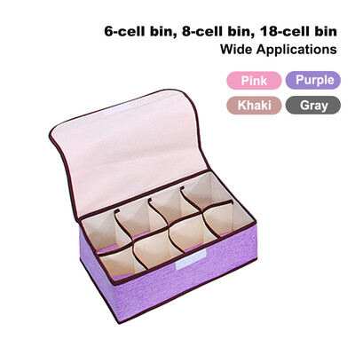 Organizer Box 6818 Cell Bin Cotton Linen Underwear Box Saving Space Foldable Washable Multipurpose Receiving Box for Home Use
Organizer Box 6818 Cell Bin Cotton Linen Underwear Box Saving Space Foldable Washable Multipurpose Receiving Box for Home Use