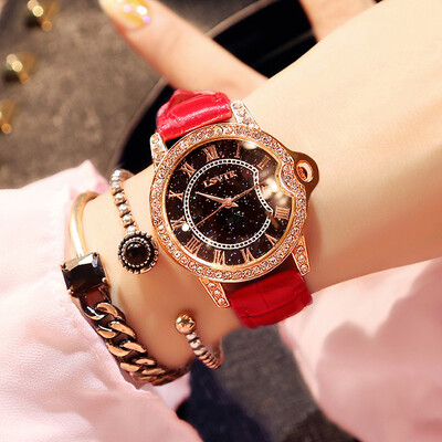 Starry watch female student fashion trend Korean version of simple casual retro atmosphere
Starry watch female student fashion trend Korean version of simple casual retro atmosphere