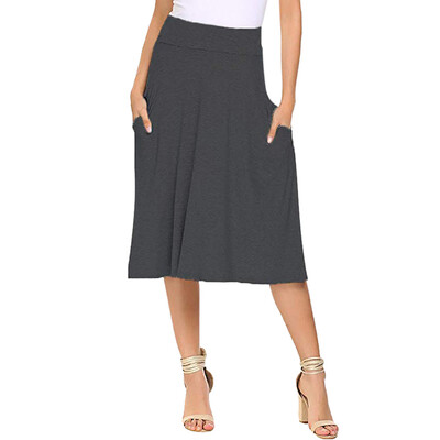 Roseonmyhand Women Basic Solid Stretch Elastic High Waist Flare Pockets A Line Skirts
Roseonmyhand Women Basic Solid Stretch Elastic High Waist Flare Pockets A Line Skirts