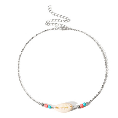 Bohemian Beach Jewelry Simple Woven Silver Beads Pulled Shell Clavicle Choker Necklace For Women
Bohemian Beach Jewelry Simple Woven Silver Beads Pulled Shell Clavicle Choker Necklace For Women