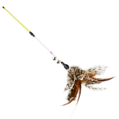 Cat Kitten Teaser Feather toy Steel bells Pet Toy Wand Beads Paper Stipe spiral Feathers stick teaser cat Sticks
Cat Kitten Teaser Feather toy Steel bells Pet Toy Wand Beads Paper Stipe spiral Feathers stick teaser cat Sticks