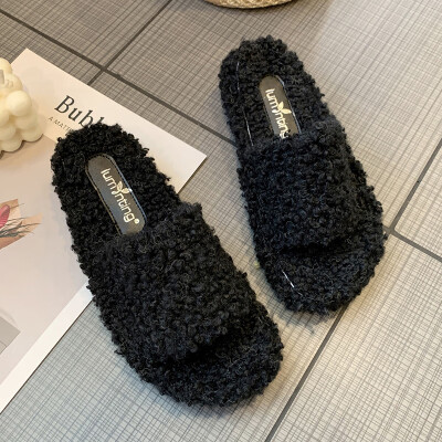 2019 South Korea East Gate Fashion Gentle Sheep Curl Flat Soft Bottom Sweet Mao Mao Slippers Net Red Drag
2019 South Korea East Gate Fashion Gentle Sheep Curl Flat Soft Bottom Sweet Mao Mao Slippers Net Red Drag