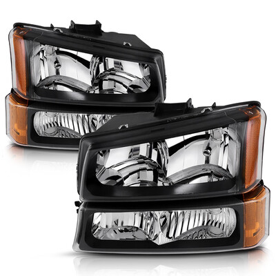 For 2003-2006 Chevy Silverado Avalanche 1500 2500 3500 Chrome Housing Headlamps Replacement Bumper Parking lights
For 2003-2006 Chevy Silverado Avalanche 1500 2500 3500 Chrome Housing Headlamps Replacement Bumper Parking lights