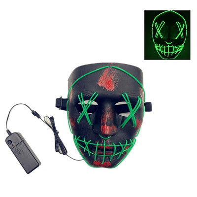 LEDs Glowing Face Flash Masks Different Light Modes with Batterys Case Controller Head Cover for Halloween Festival Halloween Fest
LEDs Glowing Face Flash Masks Different Light Modes with Batterys Case Controller Head Cover for Halloween Festival Halloween Fest