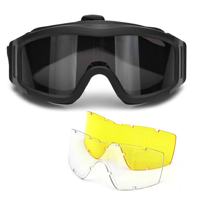 Outdoor Military Goggles UV400 Protective Goggles Dustproof Cycling Training CS Gaming Goggles Eyewear with 2 Interchageable Lens
Outdoor Military Goggles UV400 Protective Goggles Dustproof Cycling Training CS Gaming Goggles Eyewear with 2 Interchageable Lens