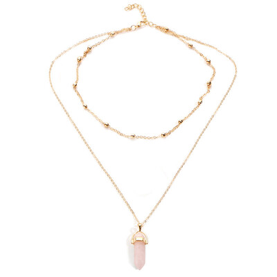 Europe&the United States foreign trade cross-border jewelry fashion simple hexagonal crystal necklace female multi-layer clavicle chain
Europe&the United States foreign trade cross-border jewelry fashion simple hexagonal crystal necklace female multi-layer clavicle chain