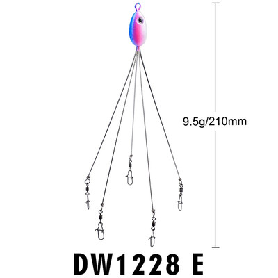 Umbrella Fishing Lure Rig 5 Arms Alabama Rig Head Swimming Bait Fishing Group Lure Snap Swivel Fishing Tackle
Umbrella Fishing Lure Rig 5 Arms Alabama Rig Head Swimming Bait Fishing Group Lure Snap Swivel Fishing Tackle