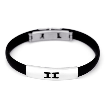12 Constellation Bracelet Man Women Silicone Titanium Steel Bracelets Couple Bracelet
12 Constellation Bracelet Man Women Silicone Titanium Steel Bracelets Couple Bracelet