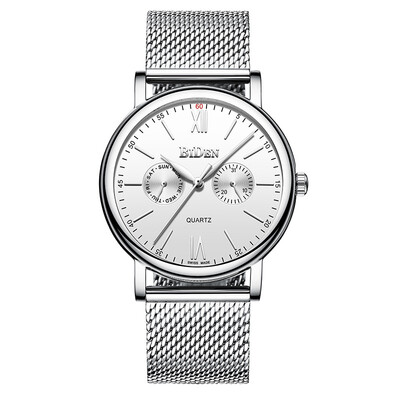 Biden Biden five-needle calendar week multi-function ultra-thin mesh belt waterproof mens watch mens watch
Biden Biden five-needle calendar week multi-function ultra-thin mesh belt waterproof mens watch mens watch