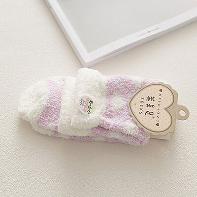 Womens 1Pair Coral Fleece Fuzzy Ankle Socks Cute Thicken Heart Printed Napping Indoor Floor Socks Warm Antiskid Sock
Womens 1Pair Coral Fleece Fuzzy Ankle Socks Cute Thicken Heart Printed Napping Indoor Floor Socks Warm Antiskid Sock