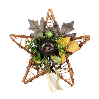 New Hot Halloween Decoration Star-Shaped Wooden Frame Artificial Flowers Garland Accessories Wreath Hanging Festival Props
New Hot Halloween Decoration Star-Shaped Wooden Frame Artificial Flowers Garland Accessories Wreath Hanging Festival Props