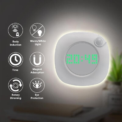 Night Light Bedroom Home Toilet Stair Kitchen Wardrobe Wall Motion Sensor Human Body Induction Light Kids Baby Nursery with Time C
Night Light Bedroom Home Toilet Stair Kitchen Wardrobe Wall Motion Sensor Human Body Induction Light Kids Baby Nursery with Time C