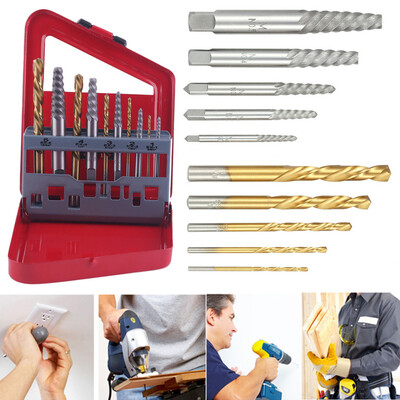 〖Follure〗Screw Extractor Easy Out Set Left Hand Drill Bits Spiral Flute Broken Screw 10pc
〖Follure〗Screw Extractor Easy Out Set Left Hand Drill Bits Spiral Flute Broken Screw 10pc