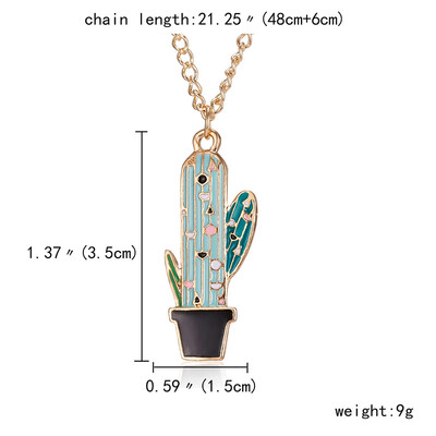 Alloy Cactus Pendant Necklace Potted Plants Coconut Succulent Pendant Necklace Enamel Chain for Women Birthday Gifts
Alloy Cactus Pendant Necklace Potted Plants Coconut Succulent Pendant Necklace Enamel Chain for Women Birthday Gifts