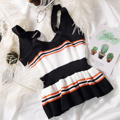 New Contrast Striped Tank top Camisole Vest Sweater Camisole Tops Womens High Waist Ruffled Camisole top femme
New Contrast Striped Tank top Camisole Vest Sweater Camisole Tops Womens High Waist Ruffled Camisole top femme