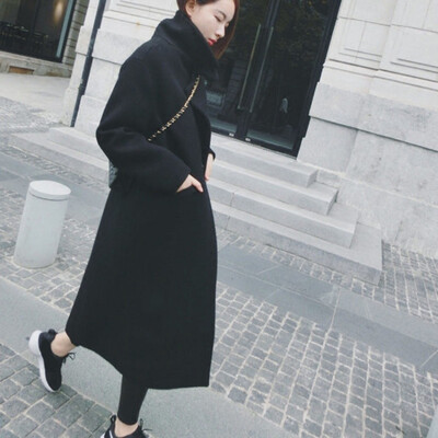 Women Coat Autumn Winter Korean Version Slim Long Coat Solid Full Sleeve Turn-Down Collar Pocket Female Cardigan Outwear
Women Coat Autumn Winter Korean Version Slim Long Coat Solid Full Sleeve Turn-Down Collar Pocket Female Cardigan Outwear