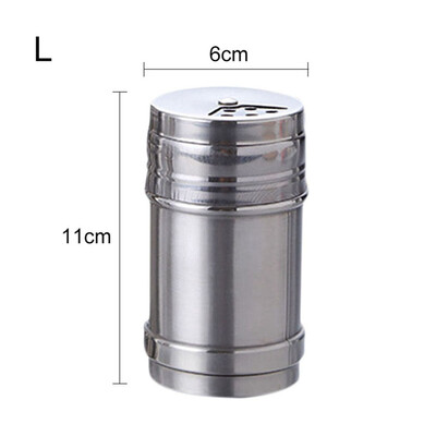 Kitchen Stainless Steel Seasoning Jar Pepper Spice Salt Shaker Rotating Cover Seasoning Can For Kitchen Cooking Barbecue Tool
Kitchen Stainless Steel Seasoning Jar Pepper Spice Salt Shaker Rotating Cover Seasoning Can For Kitchen Cooking Barbecue Tool