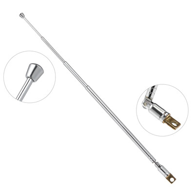 Telescopic FM Radio Antenna 4 Sections Chromium-plating Copper Antenna 360° Rotatable
Telescopic FM Radio Antenna 4 Sections Chromium-plating Copper Antenna 360° Rotatable