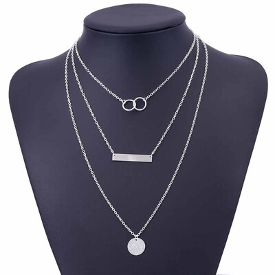 Bohemian Gold Color Chain Circle Long Bar Pendant Necklace Multilayer Choker Necklace for Women Collier Femme Fashion Jewelry
Bohemian Gold Color Chain Circle Long Bar Pendant Necklace Multilayer Choker Necklace for Women Collier Femme Fashion Jewelry