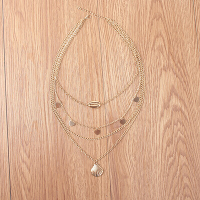 2019 Fashion Bohemian Heart Pendant Jewelry Beads Link Chain Sea Shell Choker Sexy Simple Necklace for Women
2019 Fashion Bohemian Heart Pendant Jewelry Beads Link Chain Sea Shell Choker Sexy Simple Necklace for Women