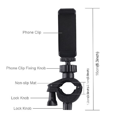 PULUZ Cell Phone Clip Holder Smartphone Clamp Bracket Phone Stand Compatible with Most Mobile Phones
PULUZ Cell Phone Clip Holder Smartphone Clamp Bracket Phone Stand Compatible with Most Mobile Phones