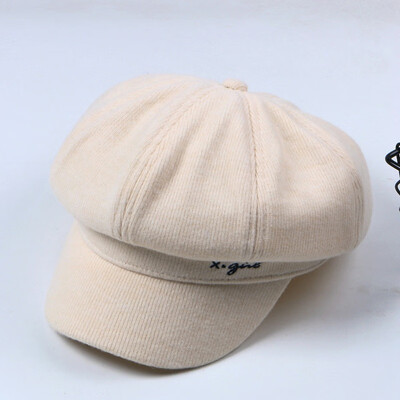 Korean Autumn&Winter Net Red Letter Embroidery Pure Octagonal Hat Japanese Beret Student Retro Painter Hat Chao Nu
Korean Autumn&Winter Net Red Letter Embroidery Pure Octagonal Hat Japanese Beret Student Retro Painter Hat Chao Nu