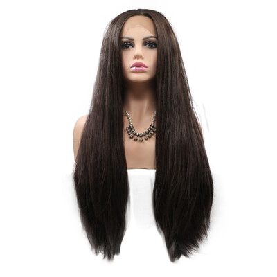 Amazing Star Lace Frontal Wigs Straight Hair Dark Brown Heat Resistant Middle Part Synthetic Hair Wigs
Amazing Star Lace Frontal Wigs Straight Hair Dark Brown Heat Resistant Middle Part Synthetic Hair Wigs