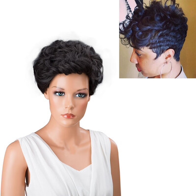〖Follure〗Women Short Black Brown FrontCurly Hairstyle Synthetic Hair Wigs For Black Women
〖Follure〗Women Short Black Brown FrontCurly Hairstyle Synthetic Hair Wigs For Black Women