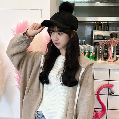 Hat lady autumn&winter Korean version 100 suede baseball cap students keep warm hair ball duck tongue hat mens tide
Hat lady autumn&winter Korean version 100 suede baseball cap students keep warm hair ball duck tongue hat mens tide