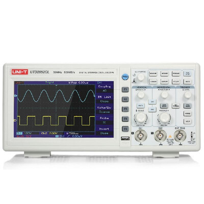 UNI-T UTD2052CL Oscilloscope Oscillometer Digital Storage Oscilloscope 2CH 50MHz 500MSs 7" TFT Display
UNI-T UTD2052CL Oscilloscope Oscillometer Digital Storage Oscilloscope 2CH 50MHz 500MSs 7" TFT Display
