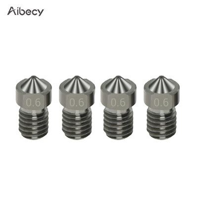 Aibecy 4pcs Hardened Steel Nozzles V6 Nozzles 06mm for 175mm Filament for 3D Printer Parts
Aibecy 4pcs Hardened Steel Nozzles V6 Nozzles 06mm for 175mm Filament for 3D Printer Parts
