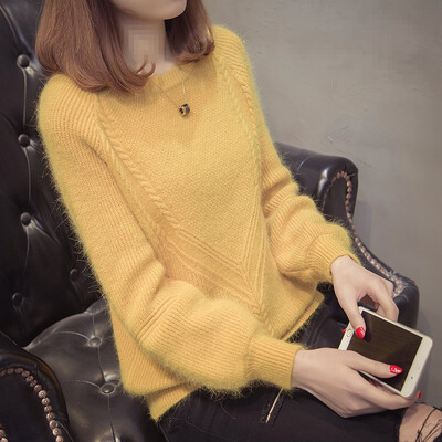 Loose top womens sweater 2018 new languid spring candy color thickened womens bottom sweater
Loose top womens sweater 2018 new languid spring candy color thickened womens bottom sweater