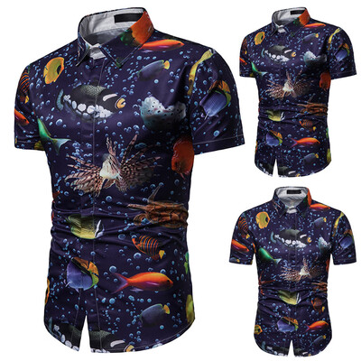 Tailored Summer Casual Fashion Mens 3D Color Print Trend Color Short-sleeved Shirt Blouse
Tailored Summer Casual Fashion Mens 3D Color Print Trend Color Short-sleeved Shirt Blouse