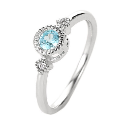 Micro Inlay Blue Round Cubic Zircon Lady Ring Silver Color Simple Style Finger Rings Wholesale Dropshipping
Micro Inlay Blue Round Cubic Zircon Lady Ring Silver Color Simple Style Finger Rings Wholesale Dropshipping