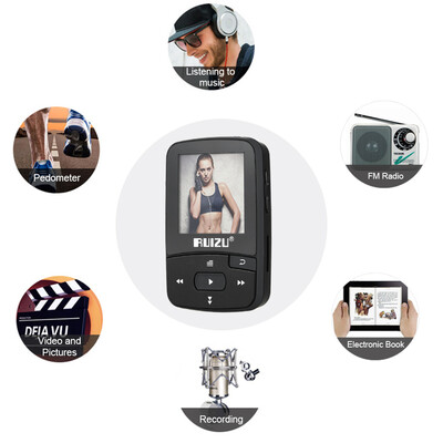 RUIZU X50 8GB 15in MP3 MP4 Player HiFi Lossless Sound Quality Bluetooth Pedometer TF Card FM Radio Recording E-book Time Calendar
RUIZU X50 8GB 15in MP3 MP4 Player HiFi Lossless Sound Quality Bluetooth Pedometer TF Card FM Radio Recording E-book Time Calendar