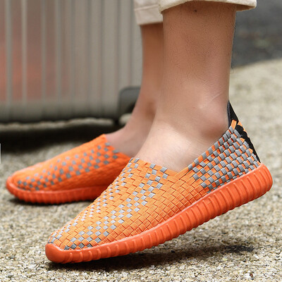 Spring couple woven shoes female Korean version of the trend of soft bottom handmade shoes mens breathable lazy casual sports shoes
Spring couple woven shoes female Korean version of the trend of soft bottom handmade shoes mens breathable lazy casual sports shoes