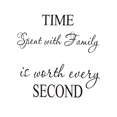 Wall Stickers Time Spent with Family Removable Art Murals Wall Stickers Decals for Living Room Bedroom Bathroom Decoration
Wall Stickers Time Spent with Family Removable Art Murals Wall Stickers Decals for Living Room Bedroom Bathroom Decoration