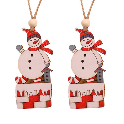 Gobestart 2PC Wooden Hanging Christmas Santa Snowman Angel Ornament Xmas Party Home Decor
Gobestart 2PC Wooden Hanging Christmas Santa Snowman Angel Ornament Xmas Party Home Decor