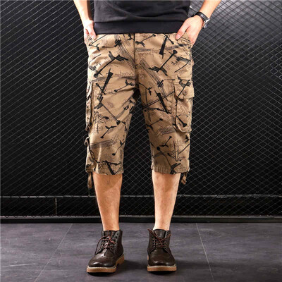 SQSI summer shorts mens cropped trousers cotton loose camouflage multi-pocket tooling 4878
SQSI summer shorts mens cropped trousers cotton loose camouflage multi-pocket tooling 4878