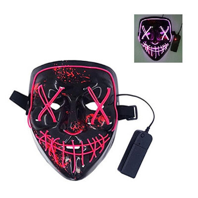 LEDs Glowing Face Flash Masks Different Light Modes with Batterys Case Controller Head Cover for Halloween Festival Halloween Fest
LEDs Glowing Face Flash Masks Different Light Modes with Batterys Case Controller Head Cover for Halloween Festival Halloween Fest