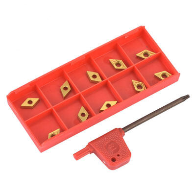 Greensen 10PCS DCMT070204 US735 DCMT2151 CNC Coated Carbide Insert Blade Lathe Turning Tool with Wrench
Greensen 10PCS DCMT070204 US735 DCMT2151 CNC Coated Carbide Insert Blade Lathe Turning Tool with Wrench