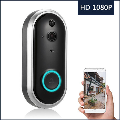 Smart WIFI 1080P Security Doorbell with Visual Recording Night Vision PIR Motion Detection Low Power Consumption Phone APP Remote
Smart WIFI 1080P Security Doorbell with Visual Recording Night Vision PIR Motion Detection Low Power Consumption Phone APP Remote