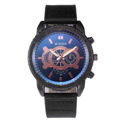 Gobestart High-End New Geneva Mens Leather Strap Stainless Steel Quartz Analog Watch
Gobestart High-End New Geneva Mens Leather Strap Stainless Steel Quartz Analog Watch