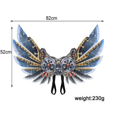 Creative Halloween 3D Print Mechanical Punk Wings Halloween Mardi Gras Theme Party Children Costume Cosplay Wings For Father Son
Creative Halloween 3D Print Mechanical Punk Wings Halloween Mardi Gras Theme Party Children Costume Cosplay Wings For Father Son