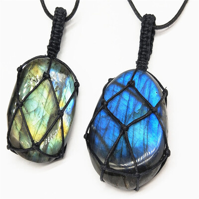 Multicolor Labradorite Necklace Natural Stone Pendant Wrap Braid Necklace Yoga Macrame Necklace For Men Women Energy Necklace
Multicolor Labradorite Necklace Natural Stone Pendant Wrap Braid Necklace Yoga Macrame Necklace For Men Women Energy Necklace