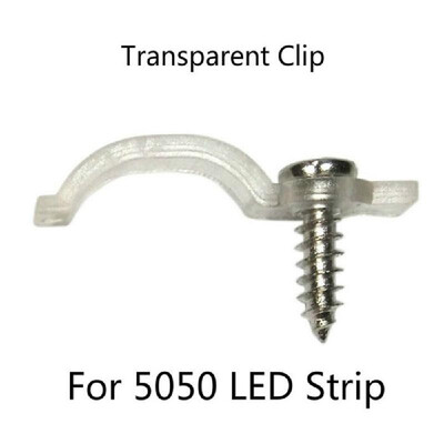 1050100 pcs Fixer Clip With Screw For Fix 28355050 RGB Single Color LED Strip Light Transparent Mounting Bracket Clamp
1050100 pcs Fixer Clip With Screw For Fix 28355050 RGB Single Color LED Strip Light Transparent Mounting Bracket Clamp