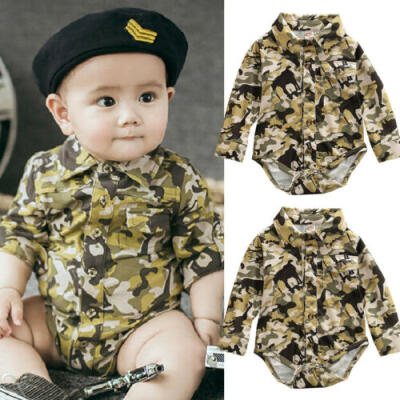 Newborn Baby Boy Girl Clothes Long Sleeve Button Romper Cotton Camouflage Outfit
Newborn Baby Boy Girl Clothes Long Sleeve Button Romper Cotton Camouflage Outfit