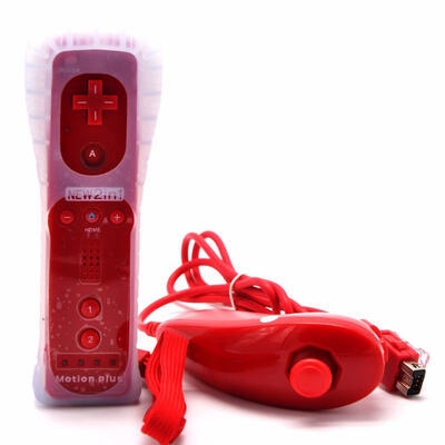 2in1 Wireless Remote Controller Nunchuk Gamepad Joystick Combo Set With MOTION PLUS For Nintendo WiiWii U With Silico
2in1 Wireless Remote Controller Nunchuk Gamepad Joystick Combo Set With MOTION PLUS For Nintendo WiiWii U With Silico
