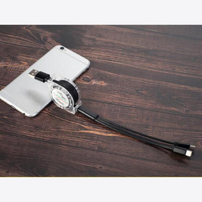 3 In 1 USB Charging Cable Charger Retractable Data Sync Cord With Type C Micro USB Lightning For IOS IPhone Android - 1m
3 In 1 USB Charging Cable Charger Retractable Data Sync Cord With Type C Micro USB Lightning For IOS IPhone Android - 1m